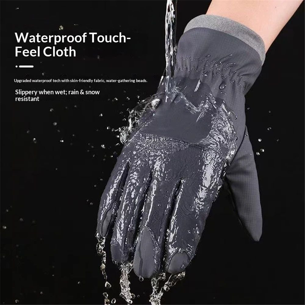 Winter Waterproof Ski Gloves, Snowboarding Touchscreen Snow Cycling Running Gloves for Boys Girls(black) 5 Winter Waterproof Ski Gloves, Snowboarding Touchscreen Snow Cycling Running Gloves for Boys Girls(black) - image 5
