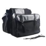 Motorcycle Saddle bags, Waterproof motorcycle saddlebags, Motorcycle Saddlebag Side Tool Bags Cycling Luggage Bag Riding Travel Canvas Waterproof (Black)