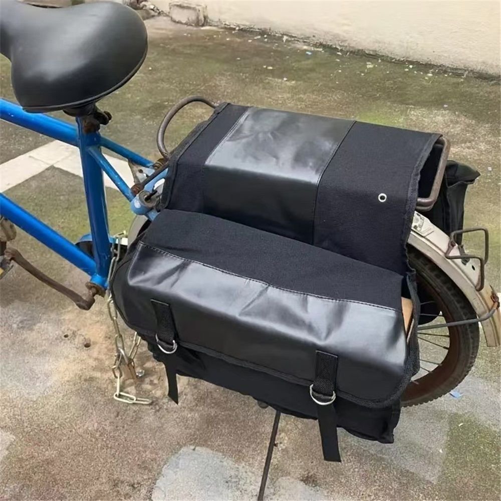 Motorcycle Saddle bags, Waterproof motorcycle saddlebags, Motorcycle Saddlebag Side Tool Bags Cycling Luggage Bag Riding Travel Canvas Waterproof (Black) 4 Motorcycle Saddle bags, Waterproof motorcycle saddlebags, Motorcycle Saddlebag Side Tool Bags Cycling Luggage Bag Riding Travel Canvas Waterproof (Black) - image 4