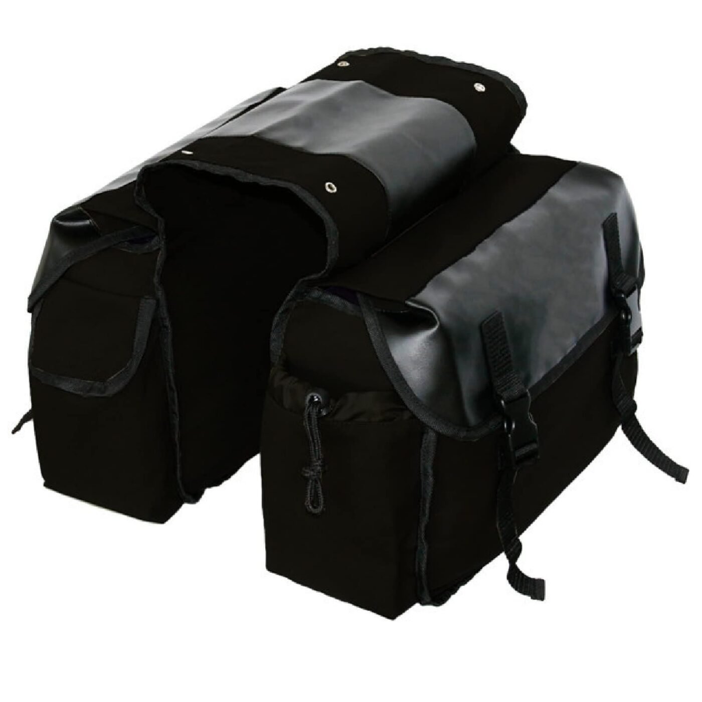 Motorcycle Saddle bags, Waterproof motorcycle saddlebags, Motorcycle Saddlebag Side Tool Bags Cycling Luggage Bag Riding Travel Canvas Waterproof (Black) 5 Motorcycle Saddle bags, Waterproof motorcycle saddlebags, Motorcycle Saddlebag Side Tool Bags Cycling Luggage Bag Riding Travel Canvas Waterproof (Black) - image 5