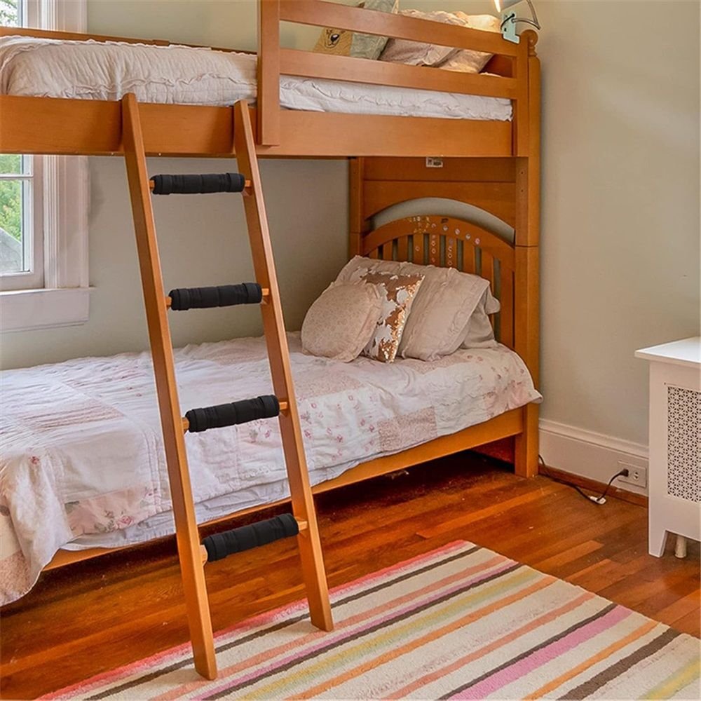 4 Pcs Bunk Bed Ladder Pads,with 8 Adjustable Hook & Loop Straps,Bunk Bed Ladder Cover,Ladder Step Pads Loft Bed, Suitable for Safe and Comfortable Climbing,10x10 Inch (Ladder Not Included) 2 4 Pcs Bunk Bed Ladder Pads,with 8 Adjustable Hook & Loop Straps,Bunk Bed Ladder Cover,Ladder Step Pads Loft Bed, Suitable for Safe and Comfortable Climbing,10×10 Inch (Ladder Not Included) - image 2