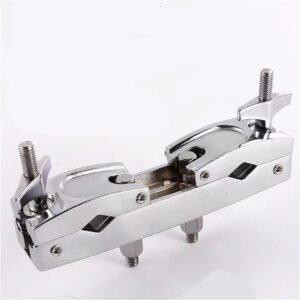 Silver Multi-clamp, Adjustable Quick Release Multi-clamp Construct with Premium Stainless Steel Material, Cymbal Stand Mount Holder for Drum Cymbal Stands & Holders