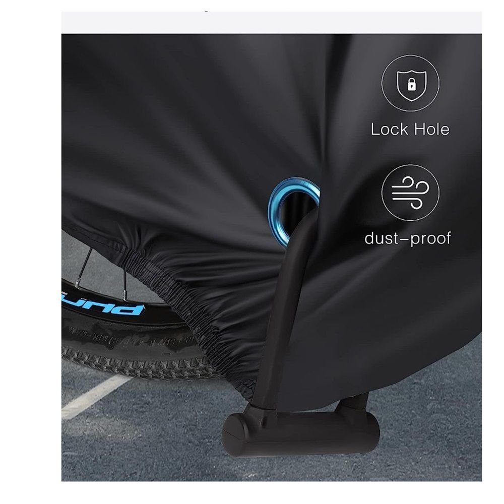 Bike Cover, Waterproof Outdoor Bicycle Cover with Lock Hole for Mountain Road Bikes, for Outdoor Waterproof Windproof Dustproof Bicycle & Bike(190*65*98cm) 4 Bike Cover, Waterproof Outdoor Bicycle Cover with Lock Hole for Mountain Road Bikes, for Outdoor Waterproof Windproof Dustproof Bicycle & Bike(190*65*98cm) - image 4