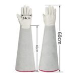 Cryogenic Gloves Low Temperature Liquid Nitrogen Protective Gloves Cold Storage Safety Frozen Gloves 60cm