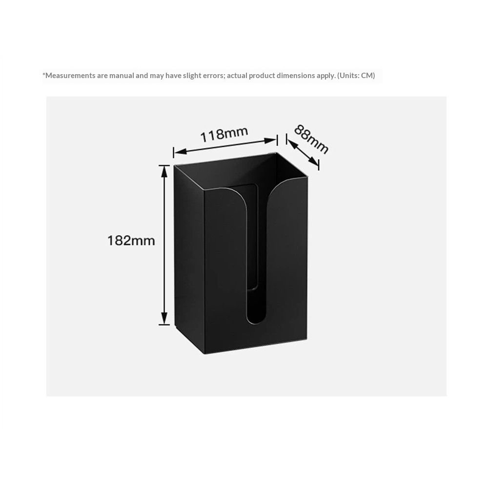 Glove & Tissue Dispenser Holder - Holds Boxes of Gloves, Towels, Wipes, Tissues - Mount onto a Tool Box or in Garages, Workshops and Kitchens (Black) 5 Glove & Tissue Dispenser Holder – Holds Boxes of Gloves, Towels, Wipes, Tissues – Mount onto a Tool Box or in Garages, Workshops and Kitchens (Black) - image 5