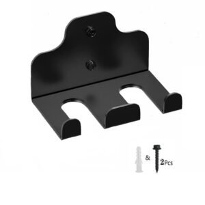 Wall Mounted Barbell Holder & Gym Accessory Rack – Heavy Duty Steel Storage for Barbells, Collars, Bands, and Fitness Gear –Three hook barbell hanger