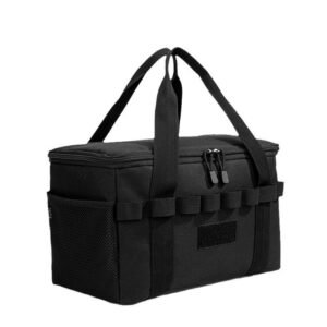 Camping Storage Bag – Utility Tote Bag Trunk Organizer Camping Storage Bag Utility Tote Bag Camping Cookware Organizer Trunk Organizer (Black)