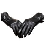 Leather Gloves for Women Winter, Touchscreen Gloves for Cold Weather with Warm Lining Women’s Touchscreen Texting Driving Winter Warm （Black）