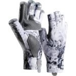 Sun Gloves Fishing Gloves, Fingerless Sun Protection UV Protection Fishing Gloves Men/Women for Kayaking, Hiking, Paddling, Driving（L）