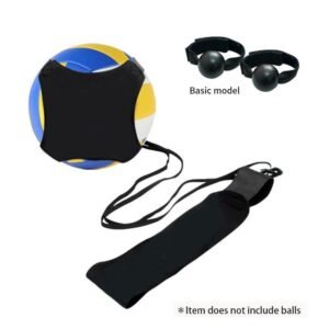 Volleyball Training Equipment Aid Great Trainer for Solo Practice of Serving Setting Spiking and arm Swings Returns, with Adjustable Waist Belt Ball Pouch Hand Strap (Excluding ball)