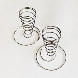2 pack Stainless steel Pizza Cone Holder Stand Ice Cream Cone Holder,Pizza Cones Holders Freestanding Ice Cream Display Stands for Restaurants Cafes Party