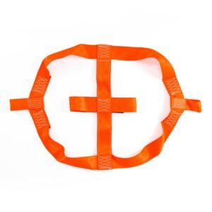Universal Motorcycle Rear Wheel Tie down Strap in Orange, for Trailer Super Heavy Duty Strong Motorcycle