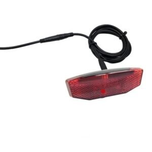Tail Light, 6V-60V LED Warning Light High Brightness Bike Rear Light Night Riding Equipment Waterproof Connector Electric Bike Accessories for Night Riding Cycling