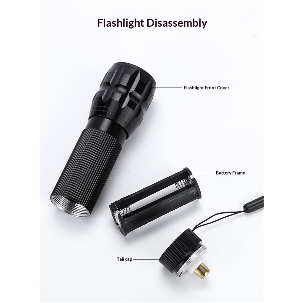 2 Packs Bike Light Set Super Bright Focus Adjustable Front Headlight and Rear LED Mountain Bicycle Light, Mount Included(Battery not included) 2 2 Packs Bike Light Set Super Bright Focus Adjustable Front Headlight and Rear LED Mountain Bicycle Light, Mount Included(Battery not included) - image 2
