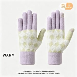 2Pcs Touchscreen Knitted Gloves