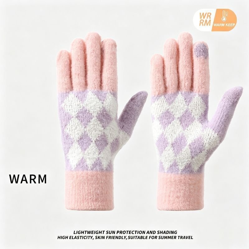 2Pcs Touchscreen Knitted Gloves 01 1 2Pcs Touchscreen Knitted Gloves 01