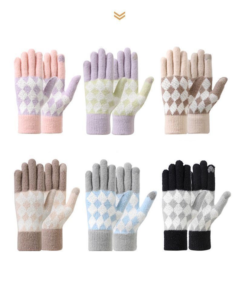 2Pcs Touchscreen Knitted Gloves 01 2 2Pcs Touchscreen Knitted Gloves 01 - image 2