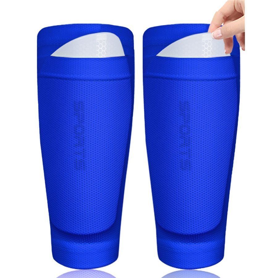 2 Pairs Soccer Shin Guard Sock White Size L 7 2 Pairs Soccer Shin Guard Sock White Size L - Image 7