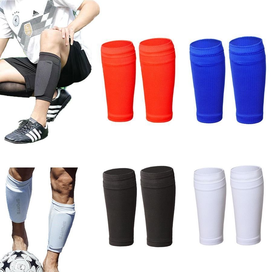 2 Pairs Soccer Shin Guard Sock Black Size L 3 2 Pairs Soccer Shin Guard Sock Black Size L - Image 3