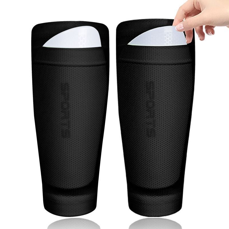 2 Pairs Soccer Shin Guard Sock Blue Size L 4 2 Pairs Soccer Shin Guard Sock Blue Size L - Image 4
