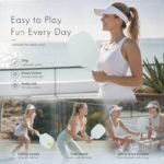 Minimal Fiberglass Pickleball Paddle Light Green, Stable Hit Eases Irritation, Father’s Day Gift