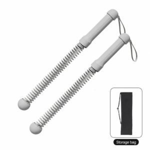 No Cable Swing Battle Rope, 3.42 Lbs A Pair, 17.32in Grey, Full Body Muscle Training Gear, Indoor Outdoor Workout, With Storage Bag, Nice Sports Gift