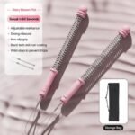 Wireless Fitness Spring Battle Rope, 3.09 Lbs A Pair, 16.93in Pink, Muscle & Arm Training Swing Rope, Indoor Outdoor Workout, With Storage Bag, Stylish Sports Gift