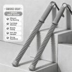 Cordless Spring Fitness Battle Rope, 2.18 Lbs A Pair, 16.93in Grey, Body Shaping Strength Training Swing Rope For Home & Outdoor Use