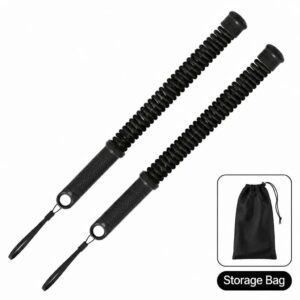 Wireless Swing Training Rope, 2.18 Lbs A Pair, 16.93in Black, Spring Battle Rope For Arm Exercise, Indoor Workout Gear, With Storage Bag, Great Fitness Gift