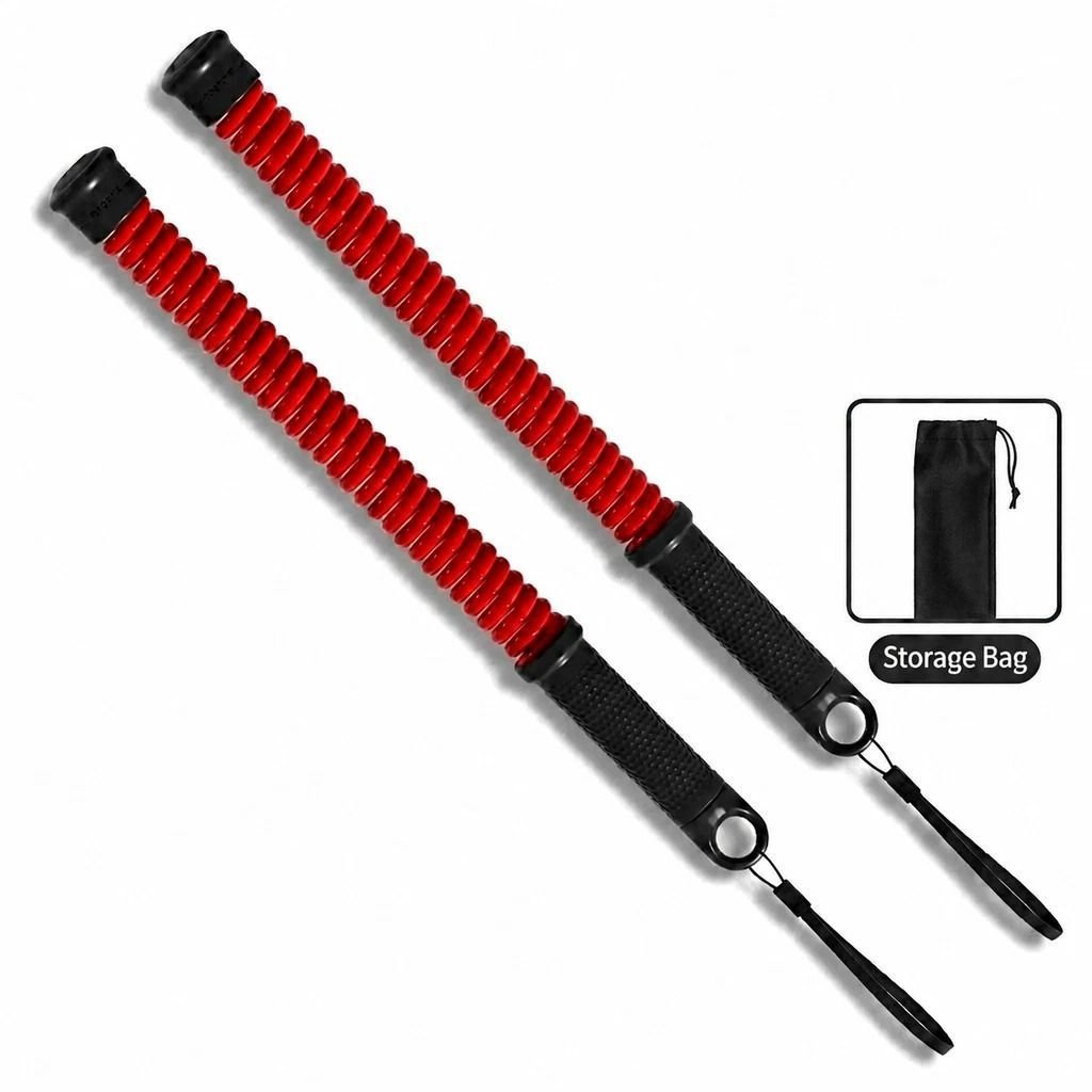 Cordless Spring Training Swing Rope, 2.18 Lbs A Pair, 16.93in Red, Full Body Workout Battle Rope, With Storage Bag, Nice Gym Accessory Gift 1 Cordless Spring Training Swing Rope, 2.18 Lbs A Pair, 16.93in Red, Full Body Workout Battle Rope, With Storage Bag, Nice Gym Accessory Gift