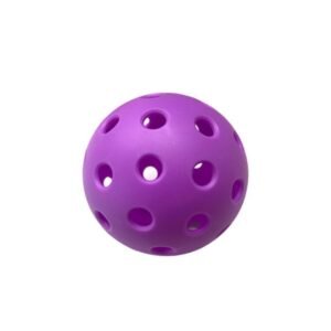 15Pcs 74mm Purple Pickleballs 40-Holes