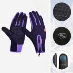 Upgraded Thermal Cycling Gloves – Purple M