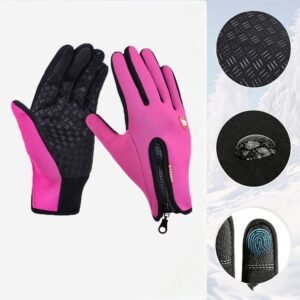 Upgraded Thermal Cycling Gloves – Hot Pink XL