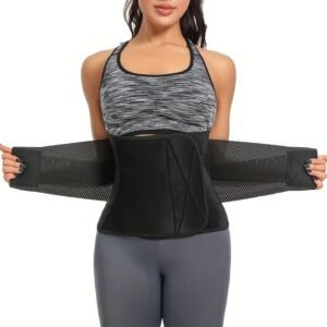 3.0mm Thickened Breathable Waist Trimmer | Sweat More for Intense Shaping, Waist Training & Back Support(black L code)