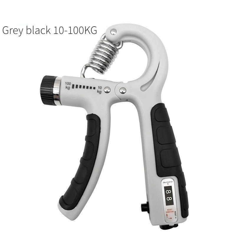 Adjustable Heavy-Duty Grip Strengthener with Counter, 10-100kg – Powerful Forearm and Wrist Builder for Complete Muscle Training & Strength Conditioning(GREY+BLACK) 1 Adjustable Heavy-Duty Grip Strengthener with Counter, 10-100kg – Powerful Forearm and Wrist Builder for Complete Muscle Training & Strength Conditioning(GREY+BLACK)