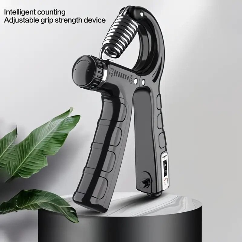Adjustable Heavy-Duty Grip Strengthener with Counter, 10-100kg – Powerful Forearm and Wrist Builder for Complete Muscle Training & Strength Conditioning(GREY+BLACK) 2 Adjustable Heavy-Duty Grip Strengthener with Counter, 10-100kg – Powerful Forearm and Wrist Builder for Complete Muscle Training & Strength Conditioning(GREY+BLACK) - image 2