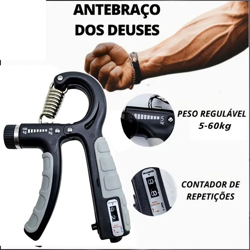 Adjustable Heavy-Duty Grip Strengthener with Counter, 10-100kg – Powerful Forearm and Wrist Builder for Complete Muscle Training & Strength Conditioning(GREY+BLACK) 5 Adjustable Heavy-Duty Grip Strengthener with Counter, 10-100kg – Powerful Forearm and Wrist Builder for Complete Muscle Training & Strength Conditioning(GREY+BLACK) - image 5