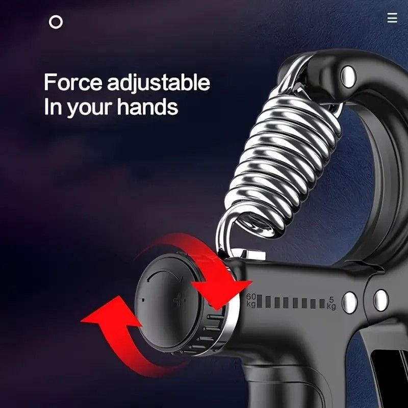 Adjustable Heavy-Duty Grip Strengthener with Counter, 5-60kg – Powerful Forearm and Wrist Builder for Complete Muscle Training & Strength Conditioning(black) 3 Adjustable Heavy-Duty Grip Strengthener with Counter, 5-60kg – Powerful Forearm and Wrist Builder for Complete Muscle Training & Strength Conditioning(black) - image 3