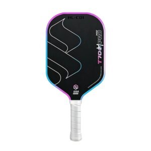 T700 Carbon Fiber Pickleball Paddle 16mm Core Lightweight Single Paddle with Polymer Honeycomb Core（bluish violet）