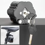 Best-selling Baota Folding Lock Alloy Steel Anti-Hydraulic Cutting 840mm Extended Chain Waterproof & Rustproof Portable Lock Universal Anti-Theft Device for Bicycles, E-Bikes & Motorcycles