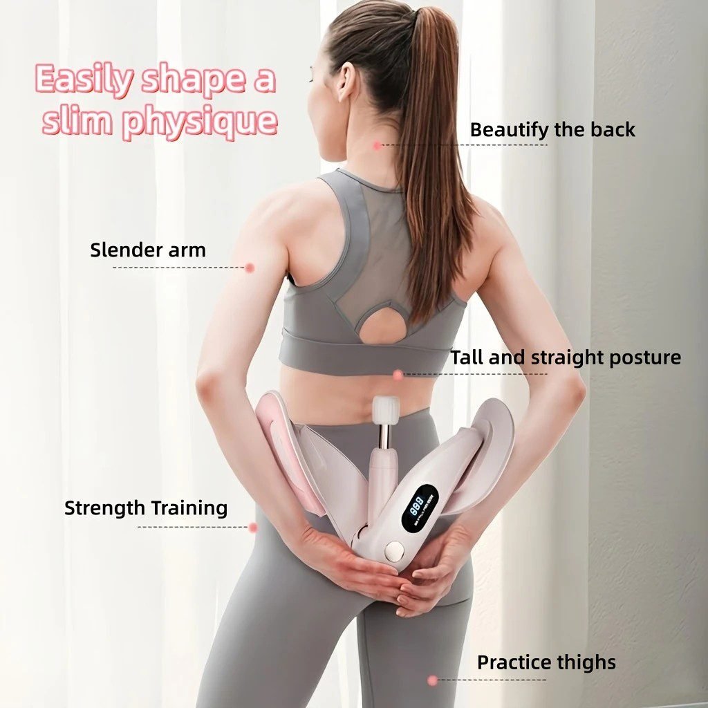 Smart Counting Buttocks and Leg Trainer. Adjustable resistance for precise activation of glute and inner thigh muscles. Features anti-slip design—your essential home fitness tool for body shaping, effortlessly tracking workout repetitions.(PINK) 2 Smart Counting Buttocks and Leg Trainer. Adjustable resistance for precise activation of glute and inner thigh muscles. Features anti-slip design—your essential home fitness tool for body shaping, effortlessly tracking workout repetitions.(PINK) - image 2