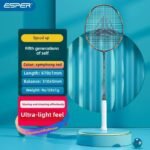 ESPER Explorer Fifth Generation Badminton Racket 58g 9U Full Carbon Fiber All-Around Fish Scale Shaft Double-Wall Inner Foaming Professional Match Training Racket(Phantom Ayabeni)