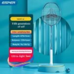 ESPER Explorer Fifth Generation Badminton Racket 58g 9U Full Carbon Fiber All-Around Fish Scale Shaft Double-Wall Inner Foaming Professional Match Training Racket(Phantom blue)