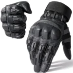 Full-Finger Multi-Functional Tactical Gloves, TPU Exoskeleton Impact Protection, Five-Finger Touchscreen Precision Control, Anti-Slip Wear-Resistant Palm, Essential for Outdoor Riding and Tactical Training./BLACK .XL code