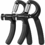 2 Pcs Fitness 560 Kg Grip Strengthener Exerciser Fingers, Forearms and Hands Adjustable Spring