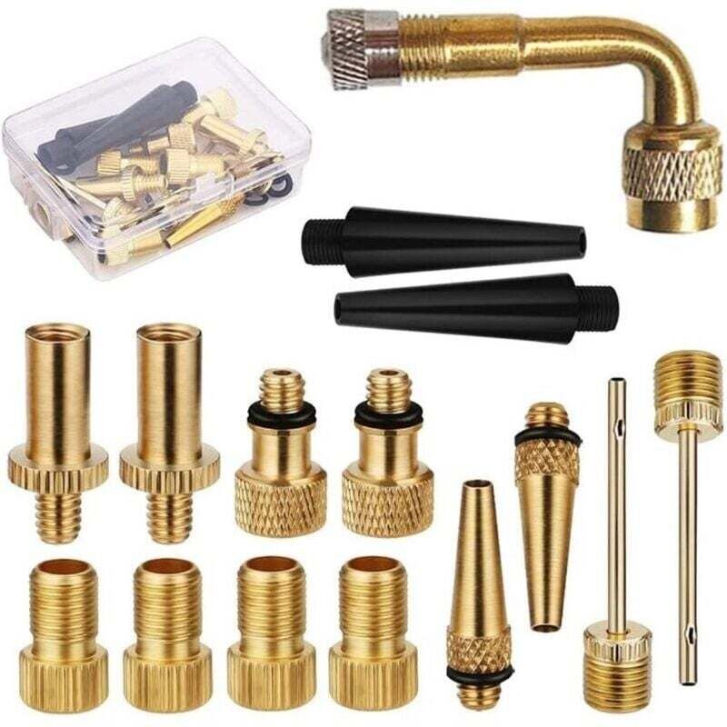 15 pcs Bicycle Valve Adapter Set Reducing Nozzles Tire Pump Adapter Set Ball Pump Needle Universal. 1 15 pcs Bicycle Valve Adapter Set Reducing Nozzles Tire Pump Adapter Set Ball Pump Needle Universal.