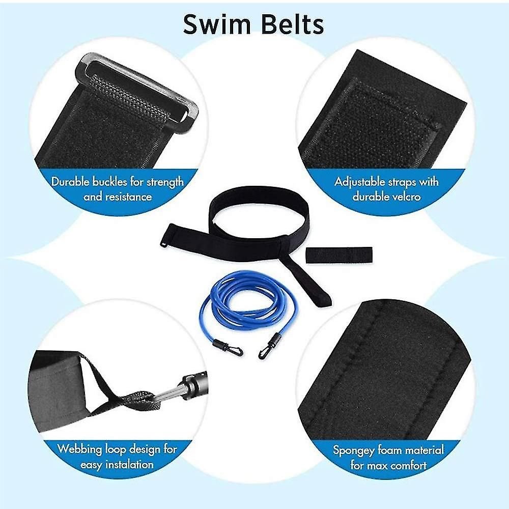 Adjustable swimming belt for pool, swimming resistance belt, swimming belt for pool hanging training, bungee swimming resistance 5 Adjustable swimming belt for pool, swimming resistance belt, swimming belt for pool hanging training, bungee swimming resistance - image 5