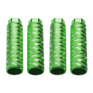 4pcs Aluminum Alloy Bicycle Cleats BMX Pedals Fits 3/8 Inch Axles Bicycle Rear Pedals