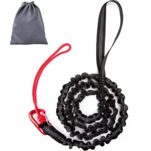 1.7m to 3m Bicycle Tow Rope for Kids Bicycle Tow Rope Load 200kg for Mountain Bike Long Family Trip with Black Storage Bag