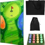 Casual Golf Game Set, 0.8×1.5M Golf Hitting Mat